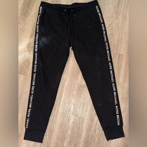 MICHAEL KORS Logo Tape Viscose Joggers Mens Size Large
